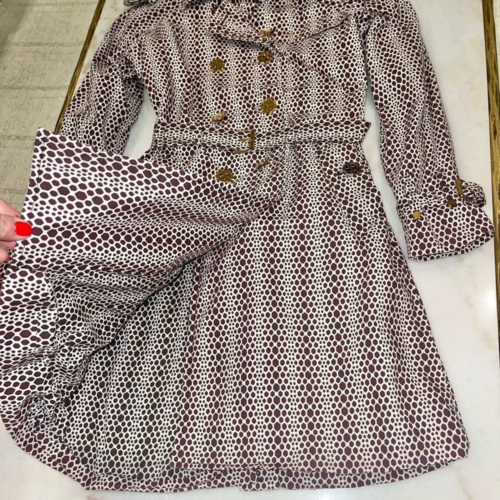 Tory Burch animal print trench coat - Picture 10 of 14